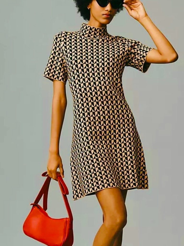 Mod Meets Mini In This Chic Little Statement Dress By Anthropologie